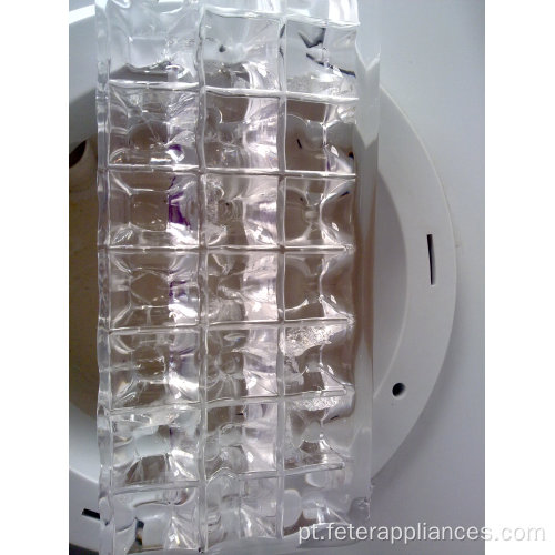 Máquina de fazer cubos de gelo comercial de 20kg de cristal de máquina de fazer cubos de gelo